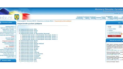REZULTATE EVALUARE NAŢIONALĂ 2012. Site-urile inspectoratelor, un DEZASTRU
