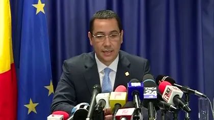 Ponta: Apreciez decizia preşedintelui de a nu veni la Bruxelles