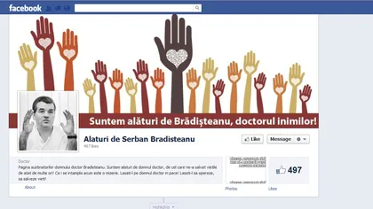 Medicul Şerban Brădişteanu, susţinut pe Facebook