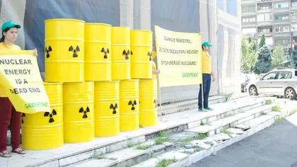 Protest Greenpeace împotriva construcţiei reactoarelor nucleare 3 şi 4 de la Cernavodă