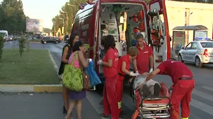 Un copil şi tatăl său au fost accidentaţi pe trecerea de pietoni în Mamaia VIDEO