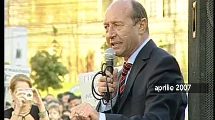 Băsescu, în faţa suspendării pentru a doua oară. Vezi FILMUL EVENIMENTELOR din 2007 VIDEO