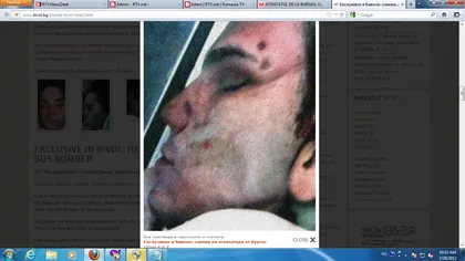 Imagini ŞOCANTE cu faţa criminalului kamikaze din Burgas, după comiterea atentatului