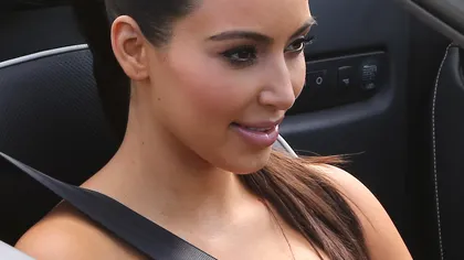 Kim Kardashian, surprinsă într-o ipostază provocatoare FOTO