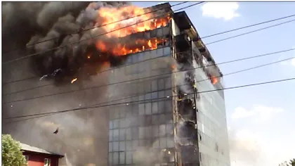 Incendiu puternic în Cartierul Militari, în apropierea podului Ciurel VIDEO
