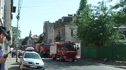 Incendiu lângă sediul de campanie al lui Băsescu