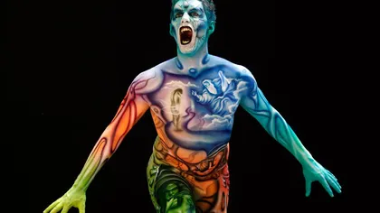 Arta, pe corpul uman. Imagini extraordinare de la Mondialele de Bodypainting GALERIE FOTO