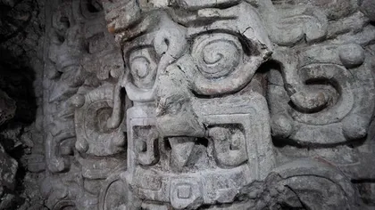 Vestigiile unui templu maya dedicat 
