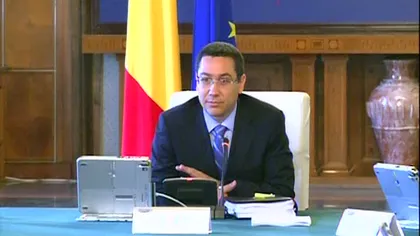 Ponta a convocat Guvernul în şedinţă extraordinară luni seara, ora 19