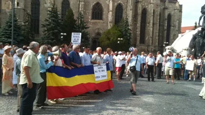 Protest anti-Băsescu la Cluj-Napoca: 