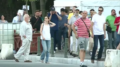 Nou protest împotriva lui Ponta în Piaţa Victoriei VIDEO