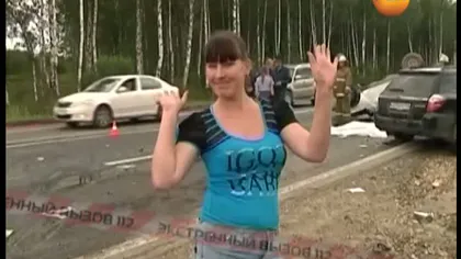 Culmea cinismului. Doi ruşi se distrează după ce au ucis doi oameni cu maşina VIDEO