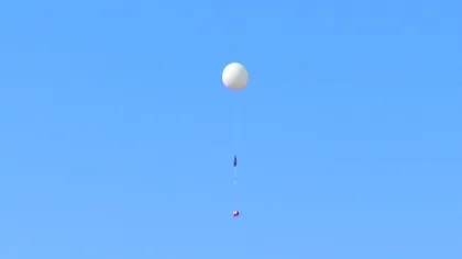 Un balon spaţial lansat la Buzău se va ridica la 40.000 de metri altitudine VIDEO
