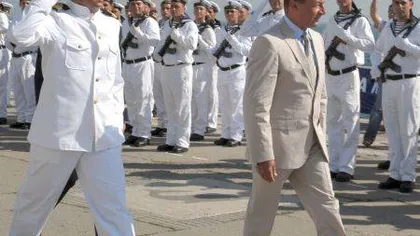 Băsescu a stat acasă. Preşedintele suspendat nu a participat la festivităţile de Ziua Marinei