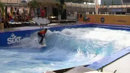 Campionat european de surf în piscina aeroportului din Munchen VIDEO