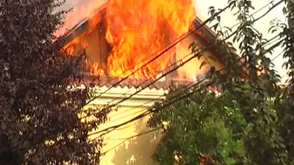 Incendiu puternic în Timişoara, la casa unei avocate: Focul ar fi fost pus intenţionat