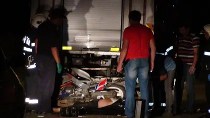 Cluj: Un motociclist a murit după ce a intrat în plin într-o autospecială de pompieri VIDEO