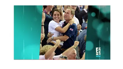 IMAGINI RARE cu Prinţul William şi Kate, îmbrăţişaţi în public, la Jocurile Olimpice VIDEO