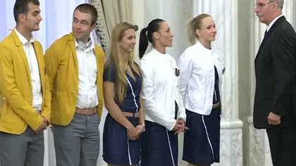 Olimpicii români au fost decoraţi la Cotroceni