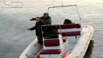 Ruşii pescuiesc cu grenade. Ce s-a întâmplat când un proiectil a explodat mai devreme VIDEO
