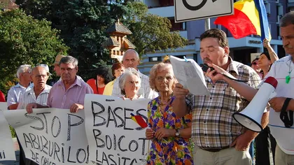 Protest anti-Băsescu la Bistriţa-Năsăud