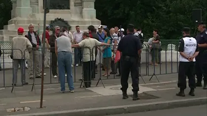 Protest anti-Băsescu la Palatul Cotroceni