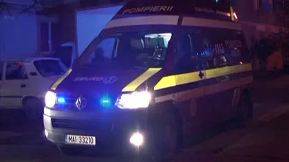 Incendiu într-un bloc din Capitală: Trei persoane au ajuns la spital