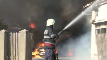 Incendiu la un abator de produse ecologice din Maramureş VIDEO