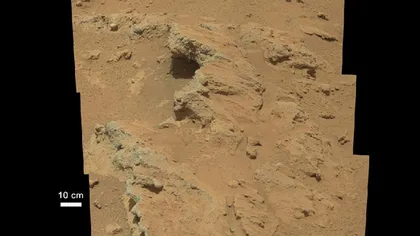 Robotul Curiosity a descoperit urmele unui fost pârâu de pe Marte FOTO
