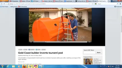 Un australian a inventat capsula de salvare în caz de tsunami devastator