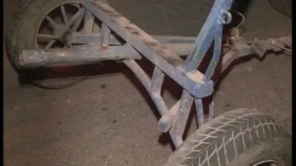 Un cal scăpat de sub control a avariat 10 maşini la Deva VIDEO