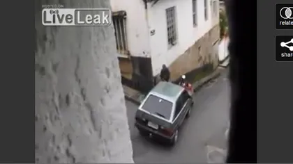 Prostia întruchipată: Cum se fură o maşină fără frâne VIDEO