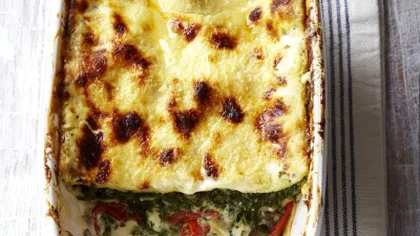 REŢETA ZILEI: Lasagna cu ciuperci şi brânză mascarpone