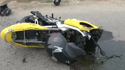 Accident mortal în Timiş. Un tânăr a intrat cu motocicleta într-un pod VIDEO