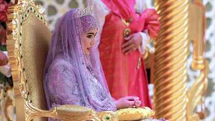 NUNTĂ CA ÎN POVEŞTI pentru una dintre fiicele sultanului Bruneiului GALERIE FOTO
