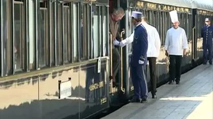 Celebrul tren Orient Express a ajuns luni în Gara de Nord VIDEO