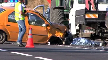 Un om de afaceri din Vaslui a murit nevinovat, într-un accident în lanţ VIDEO