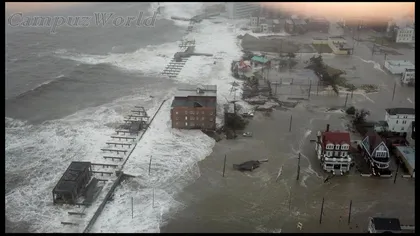 Atlantic City este sub ape. Uraganul Sandy a distrus faleza GALERIE FOTO