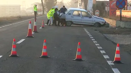 Accident în Suceava: Doi pietoni, loviţi de un şofer beat VIDEO
