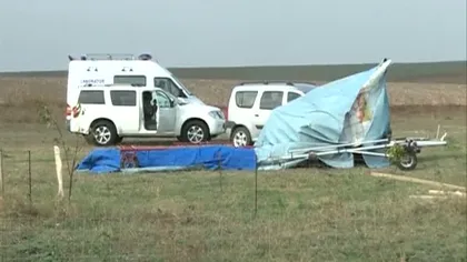 Accident aviatic în Giurgiu: Un avion de mici dimensiuni s-a PRĂBUŞIT. Pilotul a murit VIDEO