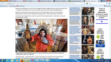 Berea care sfidează Polul Sud: Britanicii au inventat lichidul care rezistă şi la MINUS 90 de grade