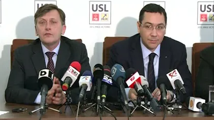 Ponta: Nu va fi cazul de suspendare. Numirea premierului de la USL e singura soluţie de stabilitate