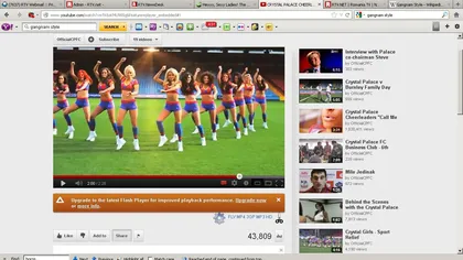 Gangnam Style, varianta sexy a clipului. Spectacol cu majoretele lui Crystal Palace VIDEO
