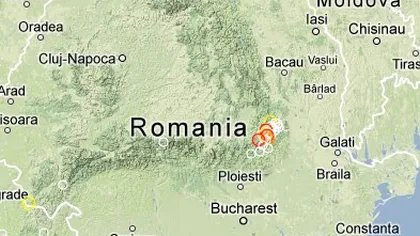 Două cutremure au zguduit vineri regiunea Vrancea