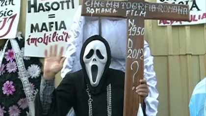 Sindicaliştii România Film continuă protestul de la Ministerul Culturii GALERIE FOTO