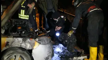 Maşina unui comisar al Gărzii Financiare Botoşani a fost incendiată VIDEO