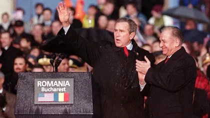 Iliescu: Curcubeul de la Bucureşti a marcat intrarea în NATO şi a rămas în memoria lui Bush