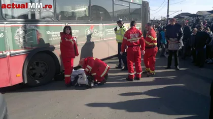 Grav accident în Baia Mare: O femeie a fost ucisă de troleibuz pe trecerea de pietoni VIDEO