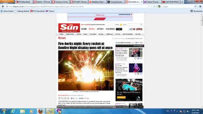 Teroare în Scoţia: Un joc de artificii a degenerat în panică, după ce acestea au explodat la sol