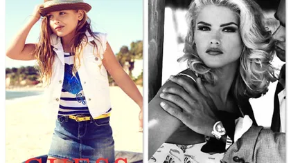 Model pentru GUESS la 6 ani: Fiica Annei Nicole Smith calcă pe urmele mamei FOTO&VIDEO